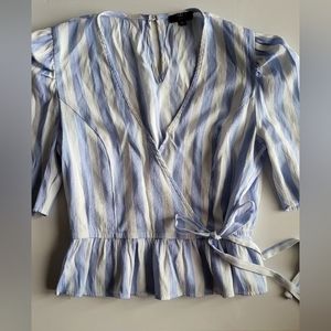 Privy Blue and White Top
